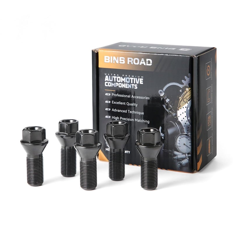 BINB ROAD 36136781151 Wheel Lug Bolt Nuts M14x1.25 Compatible with BMW MINI 328ix 428i 528i 535i 640i 740i X1 X2X3 X4 X5 X6,5Pcs - Image 1